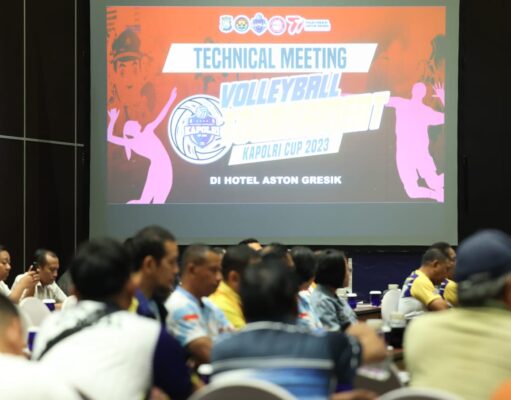 Pastikan Kesiapan Turnamen Voli Kapolri Cup 2023 seri 2, Panitia Adakan Tehnical Meeting
