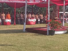 Polsek Pedurungan Polrestabes Semarang Hadiri Upacara Peringatan Hari Pramuka Ke-62