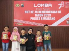 Polres Semarang Gelar Lomba Bagi Keluarga Anggota Dalam Rangka Meriahkan HUT RI Ke 78