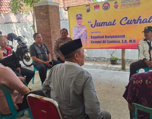Polsek Banyumanik Gelar Jumat Curhat Bersama Tokoh Agama, Tokoh Masyarakat Dan Karang Taruna