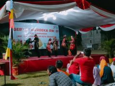 Bhabinkamtibmas Polsek Gajahmungkur Hadiri Gebyar HUT RI Ke 78 Di Lapangan Mitra