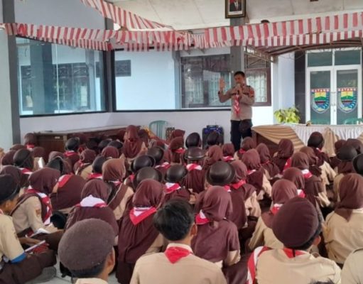 Sosialisasi Tertib Lalu Lintas Dalam Kegiatan Jambore Pramuka Dilaksanakan Polres Batang Bersama Jajaran