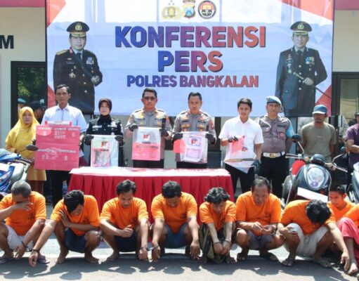 Harkamtibmas, Polisi Berhasil Ungkap Belasan Kasus di Bangkalan Selama Sebulan