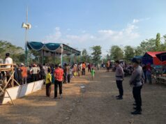 Polres Pekalongan Amankan Pertandingan Sepak Bola Karang Taruna Cup Kajen 2023