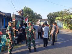 Kapolres Nganjuk Apresiasi Warga Pagar Nusa yang Bongkar Sendiri Tugu Perguruan Pencak Silat