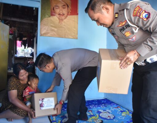 Dukung Pemerintah Tangani Stunting, Polres Situbondo Salurkan Bantuan Makanan Bergizi