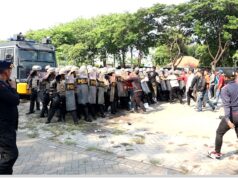 Antisipasi Kontinjensi Pemilu 2024, Polisi Gelar Gladi Sispamkota di Sidoarjo