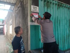 Maksimalkan Layanan, Polres Kediri Kota Pasang Stiker Indentitas Polisi RW