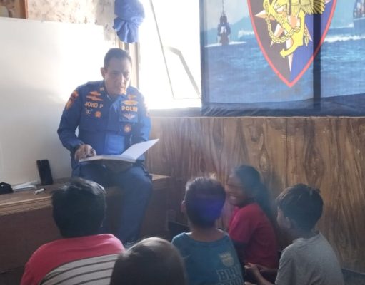 Peduli Pendidikan, Polres Bangkalan Dirikan Rumah Belajar Bagi Anjal