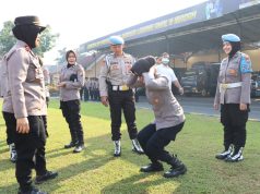 Menertibkan Personil, Polresta Mojokerto Gelar Gaktibplin Polwan