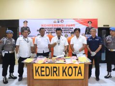 Polres Kediri Kota Berhasil Amankan 8 Tersangka Hasil Ungkap 6 Kasus Narkoba