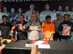 Polresta Malang Kota Berhasil Amankan Pelaku Curanmor Bersajam Beraksi di 20 TKP
