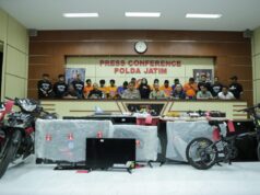 Polda Jatim Berhasil Amankan Tujuh Tersangka Komplotan Pembobol Rumah Lintas Provinsi