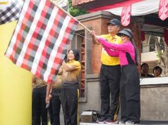 Jelang HUT Polwan Ke 75 Polda Bali Gelar Olah Raga Bersama