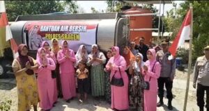Langkah Polres Sragen Bantu Air Bersih Bagi Warga Sukodono Akibat Musim Kemarau