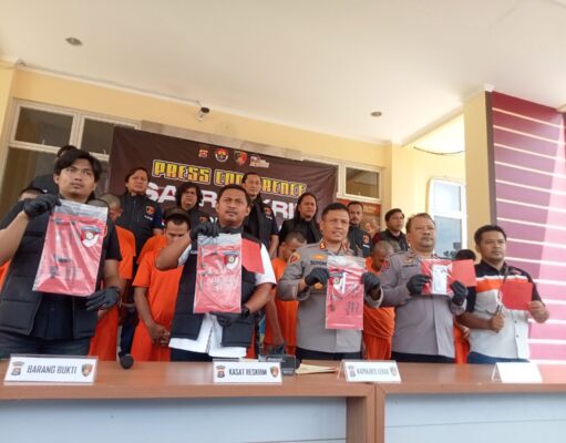 Polisi Amankan 13 Pelaku Spesialis Curanmor di Lebak