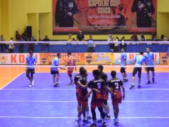 Tim Volley Ball Lampung Unggul Di Hari Pertama Kapolri Cup 2023