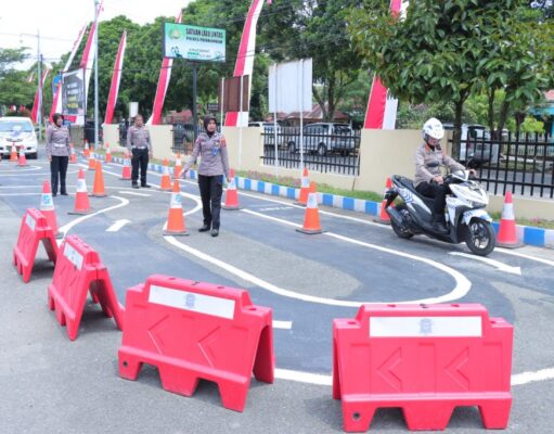 Jajal Sirkuit Ujian Praktek Sim Terbaru, Kapolres Payakumbuh : ”Pembuatan SIM C Kini Lebih Mudah“