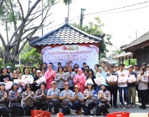 Polwan Rayakan Hari Jadi Ke-75 dengan Bakti Sosial dan Religi