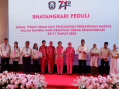 Peringati HKGB Ke-71 Bhayangkari Peduli Gelar Nikah Massal di Kalimantan Barat