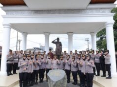 Peringati Hari Jadi Ke-75, Polwan RI Gelar Napak Tilas Monumen dan Syukuran di Bukittinggi