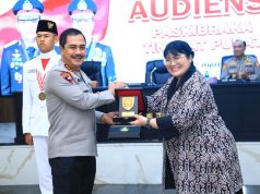 Wakapolri Terima Audiensi Paskibraka Tingkat Pusat Tahun 2023 di Rupattama Mabes Polri