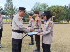 Personil Polres Bangka Tengah Terima Reward Atas Kemenangan Di Ajang Porprov Babel 2023