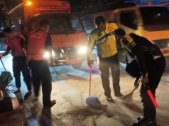 Langkah Cepat Satlantas Polres Grobogan Tangani Tumpahan Solar