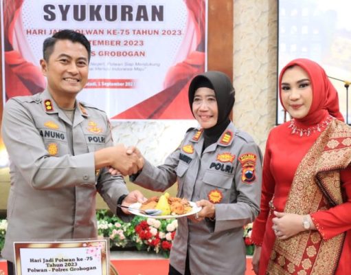 Kapolres Hadiri Giat Tasyakuran HUT Polwan Ke 75 Polres Grobogan
