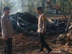 Polsek Karangrejo Cek Lokasi Kebakaran Kandang Sapi Warga Usai Bakar Sampah