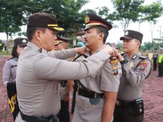 Kapolres Pimpin Sertijab Kasat Reskrim Dan Kabag Ops Polres Simalungun Di Aula Mako Polres