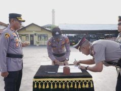 Sejumlah Perwira Polres Pidie Dimutasikan