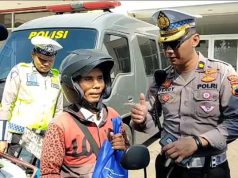 Kasroni Merasa Bahagia Ketika Diberhentikan Anggota Satlantas Polrestabes Semarang