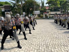 Giat Sat Samapta Polresta Pati Latih Pasukan Dalmas Jelang Pemilu 2024