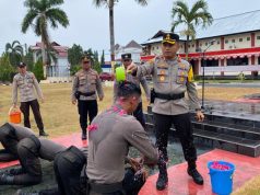 Angkatan 48 Bintara Remaja Disambut Upacara Tradisi Polres Minahasa Selatan