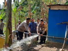 Giat Polres Semarang Serahkan Bantuan Pompa Air Dan Pembuatan Sumur Bor