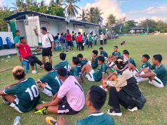 Polres Donggala Terjunkan Personil Guna Amankan Turnamen Sepak Bola Di Banawa Selatan