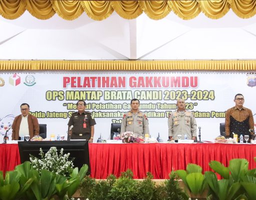Kapolda Jateng Gelar Pelatihan Gakkumdu Operasi Brata 2023 – 2024 Dan Beri Penekanan Hukum Tindak Pidana Pemilu