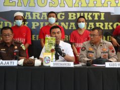 Lagi – Lagi Dit Resnarkoba Polda Jateng Musnahkan BB 5kg Sabu Dan Ganja 7kg Bukti Perang Lawan Narkoba