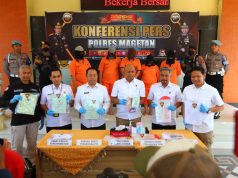 Polisi Berhasil Amankan 5 Orang Komplotan Pemalsuan Sertifikat Tanah di Magetan