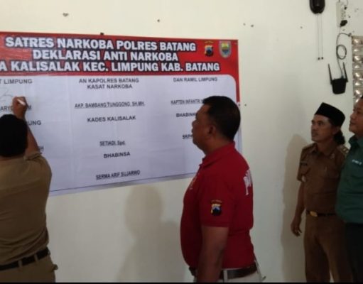 Polres Batang Peduli Kamtibmas Dengan Membangun Kampung Tangguh Anti Narkoba