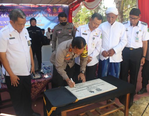 Antisipasi Dampak El Nino, Polres Sumenep Bangun Sumur Bor untuk Warga