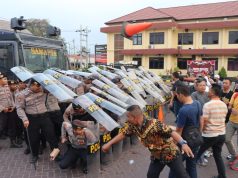 Latih Kesiapan Personel Amankan Pemilu 2024 Polres Pasuruan Gelar Sispamkota