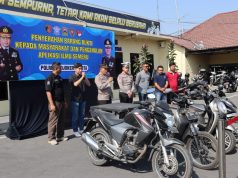 Polresta Mojokerto Kenalkan Aplikasi ILMU SEMERU dan Kembalikan 4 Ranmor Korban