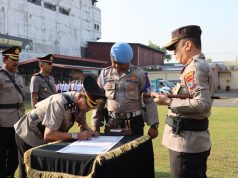 Pimpin Sertijab, Kapolresta Mojokerto Sampaikan Rasa Hormat dan Apresiasi Tinggi