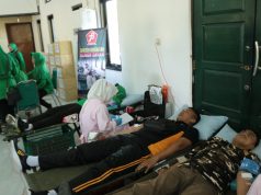 Soliditas Sinergitas, Anggota Polresta Sidoarjo Turut Donor Darah di Kodim 0816