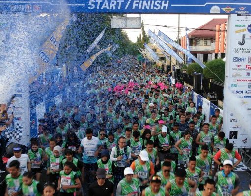 Peringati HUT Lantas, Polres Probolinggo Kota Gelar Lari Tretan Zebrun 6,8K Dengan Ratusan Runner