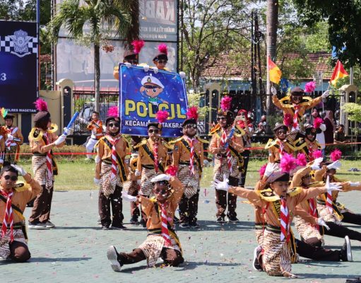 Serunya Lomba Pocil dalam Rangka HUT Lantas ke-68 Polres Magetan
