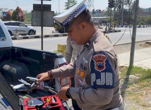Sosialisasi Penindakan Pelanggaran Lewat ETLE Drone Digelar Ditlantas Polda Jateng Dan Satlantas Polres Salatiga