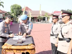 Kapolres Jepara Pimpin Sertijab Kasat Binmas Dan Memberi Pesan Amanah